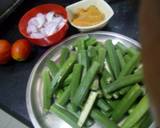 Bharwa masala bhindi recipe step 1 photo