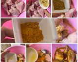A picture of step 1 of Mughlai chicken.