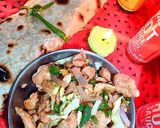 A picture of step 5 of Chicken Roll Paratha 🤤🌯.