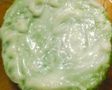 Foto langkah ke 7 dari resep Bolu Kukus Susu Pandan Keju.