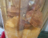 A picture of step 2 of Arrow root Smoothie#4 weeks challenge #.
