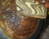 A picture of step 4 of Zebra cake.