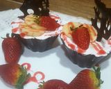 صورة لخطوة 4 من وصفة كؤوس الشوكولاتة والفراولة 🍓🍒