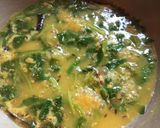 A picture of step 4 of Moong Palak Dal.