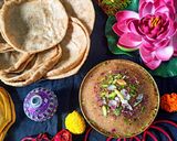 A picture of step 14 of Halwa Poori.