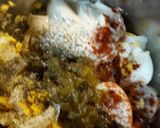 A picture of step 2 of Hotdogs with Egg-salad.