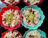 A picture of step 4 of Thinai pepper pizza muffins.