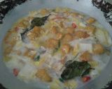 Foto langkah ke 4 dari resep Sawi Tahu Putih masak Santan 🍲.