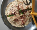 A picture of step 5 of Chapati Sandwich.