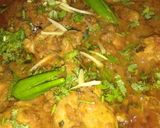 A picture of step 5 of Lahori chicken karae.