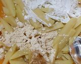 A picture of step 1 of Crispy crunchy french fries.