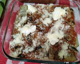 Foto del paso 4 de la receta: Lasaña de tallos de acelga con salsa de carne y champiñones