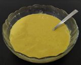 A picture of step 1 of Besan Curry.