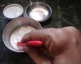 A picture of step 2 of Chocolate floating icecream in 3 flavours.