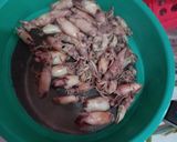 Foto langkah ke 1 dari resep Tumis cumi asin.