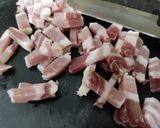 Foto del paso 5 de la receta Alcachofas al Wok con Panceta y Morcilla Patatera en Salsa de Tomate