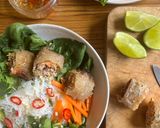 A picture of step 6 of Vietnamese Spring Rolls.