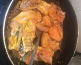 A picture of step 8 of Kerala chicken curry.
