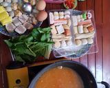 Foto langkah ke 22 dari resep Steamboat kuah tomyam #shabu #suki.