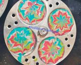 A picture of step 9 of Designer Colourful idli.
