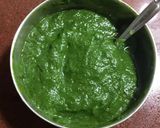 A picture of step 2 of Palak Paneer.