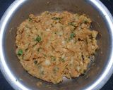 A picture of step 1 of Capsicum Tikki Chaat.