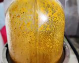 A picture of step 2 of Soya granules with potato and fresh green peas.