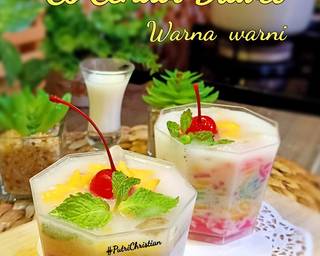 Es cendol Dawet warna warni - Step 6