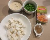 A picture of step 1 of Amritsari Ajwaini Matar Paneer.