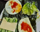 Gambar langkah 2 resipi Seaweed wrap.