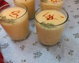 A picture of step 3 of Custard shake (mango flavour).