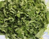 A picture of step 1 of Kolmi Shaag Bhaja (Water Spinach Stir Fry).