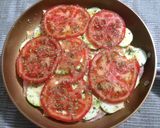 Foto del paso 3 de la receta: Pizza de patatas y verduras con jamón y queso