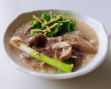Hình bước làm 5 của món CHÁO tim-gan-cật