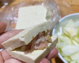 Hình bước làm 2 của món Đậu nhồi thịt tẩm hành lá