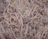 Foto del paso 4 de la receta: Stroganoff con salsa de champiñones con carne y spagetti