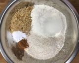 A picture of step 1 of Bite-size Banana Walnut Drop Cake with Oat Flour.