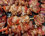 Foto del paso 4 de la receta: Brochetas glaseadas de bondiola o pollo