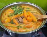 Hình bước làm 3 của món Bò Kho Xốt Vang