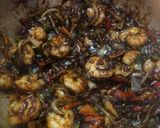 A picture of step 5 of Kung Pao Prawns.