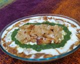 A picture of step 7 of Mix plate (chaat).
