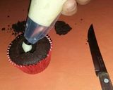 Foto del paso 21 de la receta: Muffins de chocolate rellenos de malvavisco
