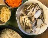 A picture of step 2 of Japanese Paella (Takikomi Gohan).
