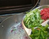 A picture of step 2 of Maggi noodles vegetables spring roll.