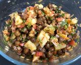 A picture of step 4 of Savory Chana-Aloo Chaat.