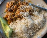 A picture of step 7 of Peanut stew (vegan).