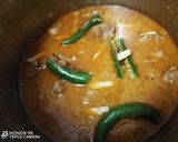 A picture of step 3 of Achaar Gosht (eid special).