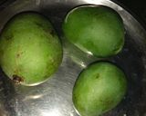 A picture of step 1 of Khatti mitthi lonji/ Murabba.