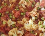 A picture of step 4 of Gobhi Matar Tamatar Swadisht Sabzi.