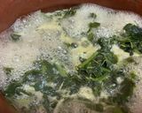 A picture of step 3 of Amaranth greens.